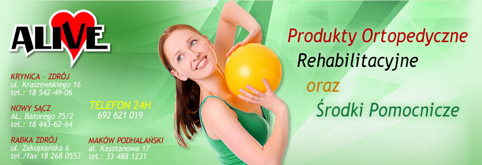 Alive - Sklep medyczny Nowy Sącz, Rabka Krynica Zdrój - 